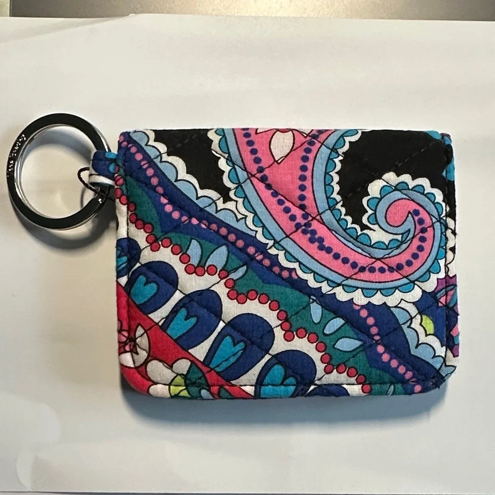 Vera Bradley Multicolor Paisley Key and Card Holder NWT